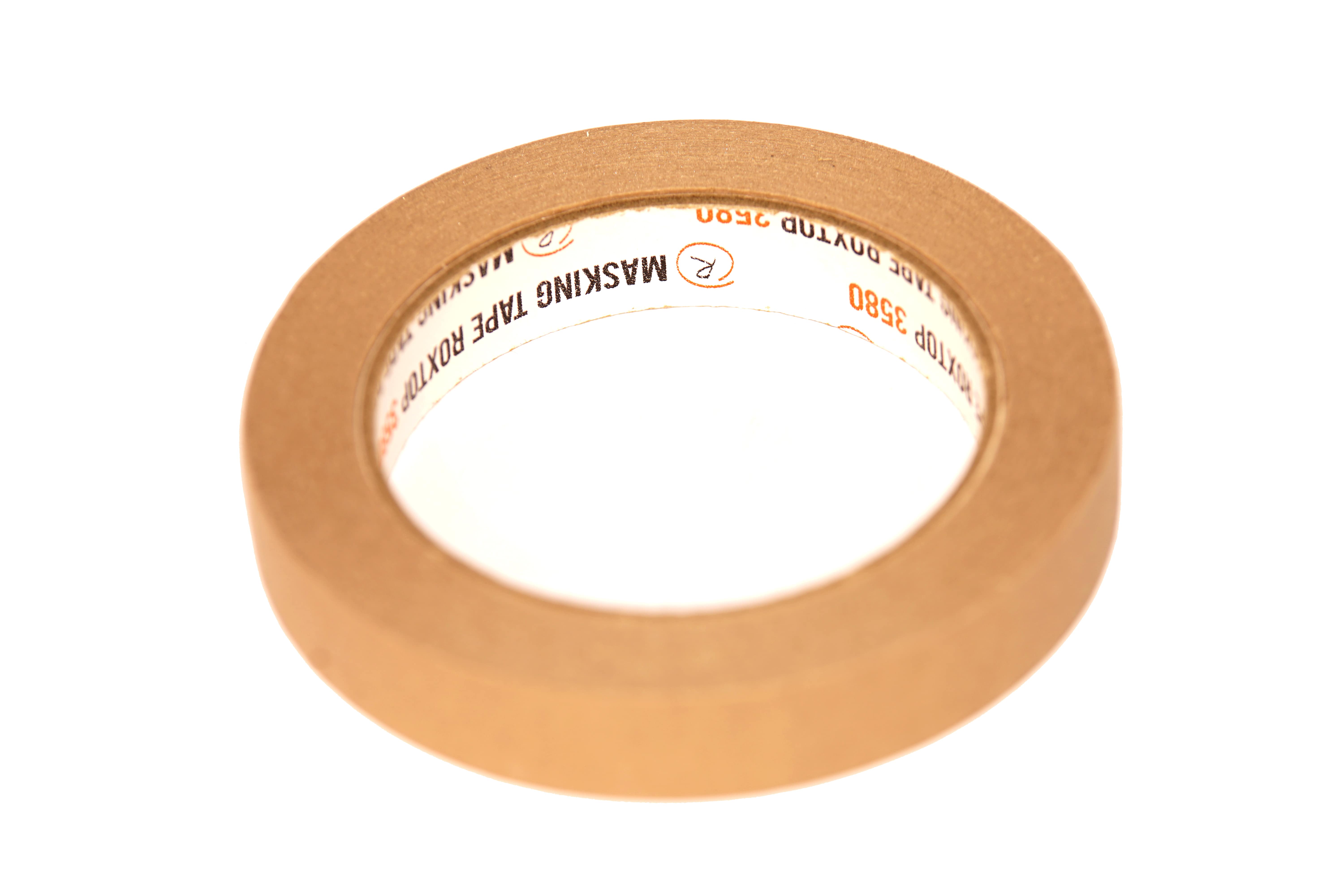 311514 RoxelPro Малярная лента ROXTOP 3580 80°, коричневая, 18мм х 40м