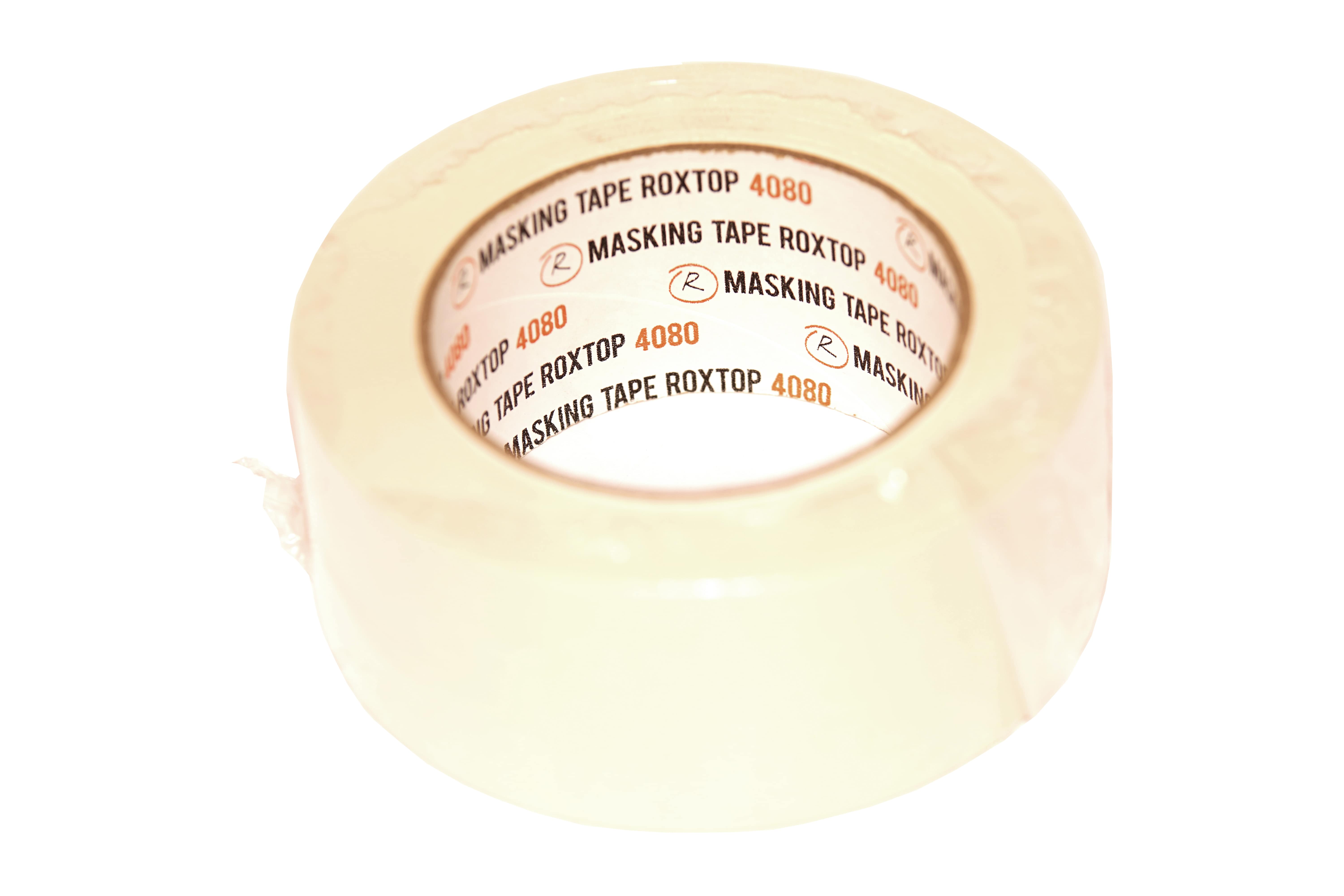 311475 RoxelPro Малярная лента ROXTOP 4080, 80°, бежевая, 48мм х 50м