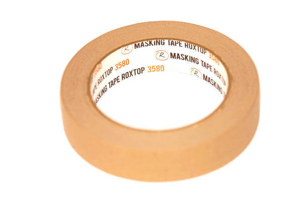 311534 RoxelPro Малярная лента ROXTOP 3580 80°, коричневая, 24мм х 40м