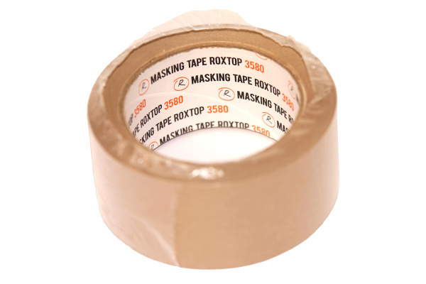 311574 RoxelPro Малярная лента ROXTOP 3580 80°, коричневая, 48мм х 40м