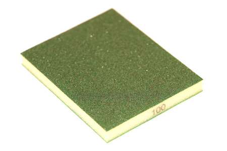 102207 SUNBLOCK Шлифовальная губка 123*98*12,5мм 2-стороннее P100