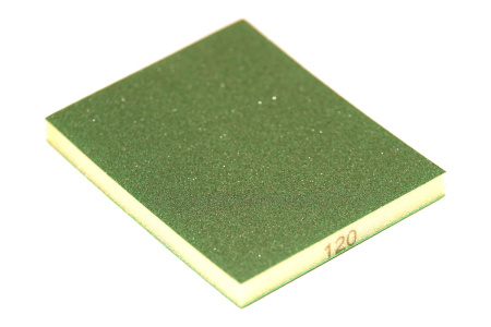 102208 SUNBLOCK Шлифовальная губка 123*98*12,5мм 2-стороннее P120