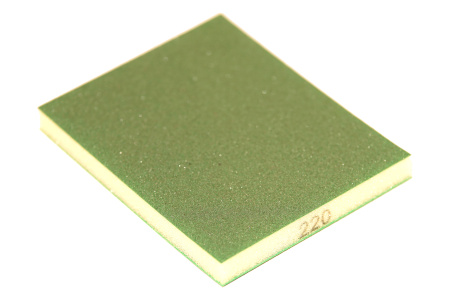 102211 SUNBLOCK Шлифовальная губка 123*98*12,5мм 2-стороннее P220