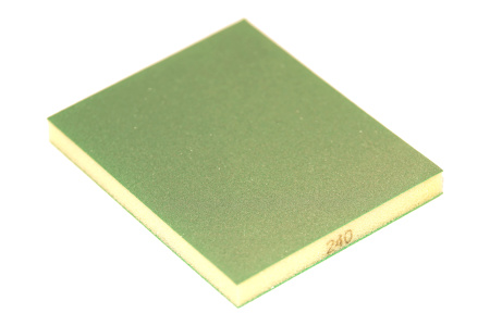 102212 SUNBLOCK Шлифовальная губка 123*98*12,5мм 2-стороннее P240