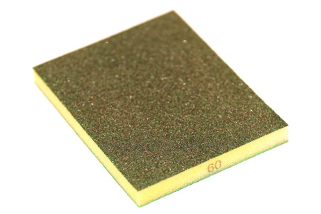 102205 SUNBLOCK Губка (2-х ст.) 123*98*12,5мм 2-стороннее P060