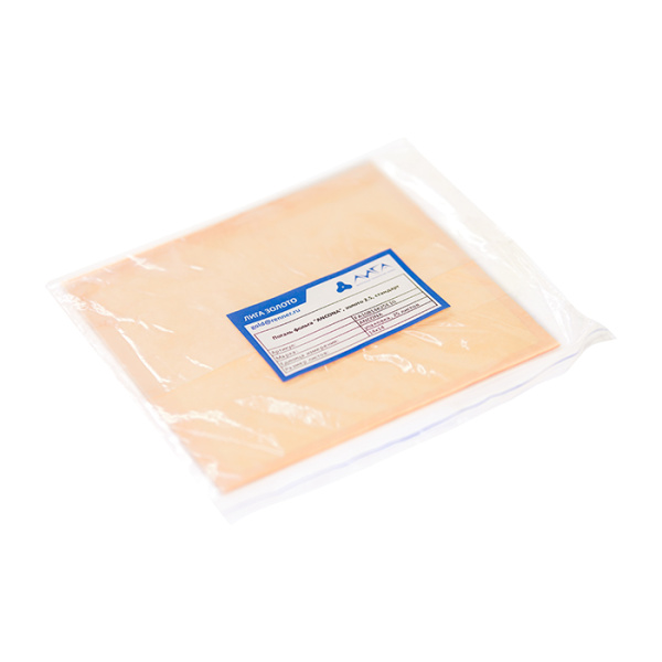 Поталь фольга "ANCONA", золото 2.5, стандарт, книжка, 14*14, 25 листов